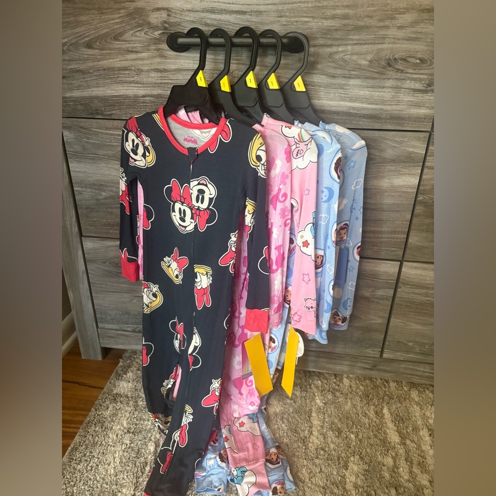 Kids Pajama Sets - Black, Pink, Blue